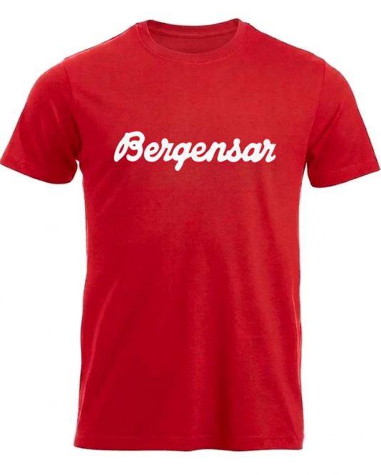 Hovedbilde Bergensar t-shirt i rød 