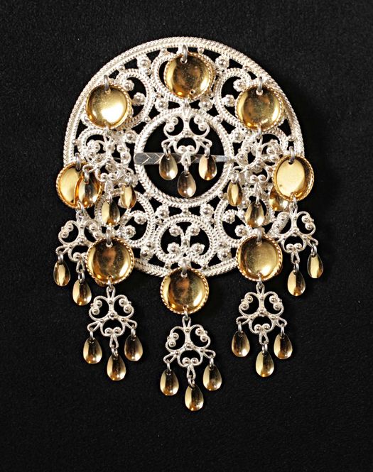 Hovedbilde Storsølje i gullforgylt sølv - Bunadsølv - 15520