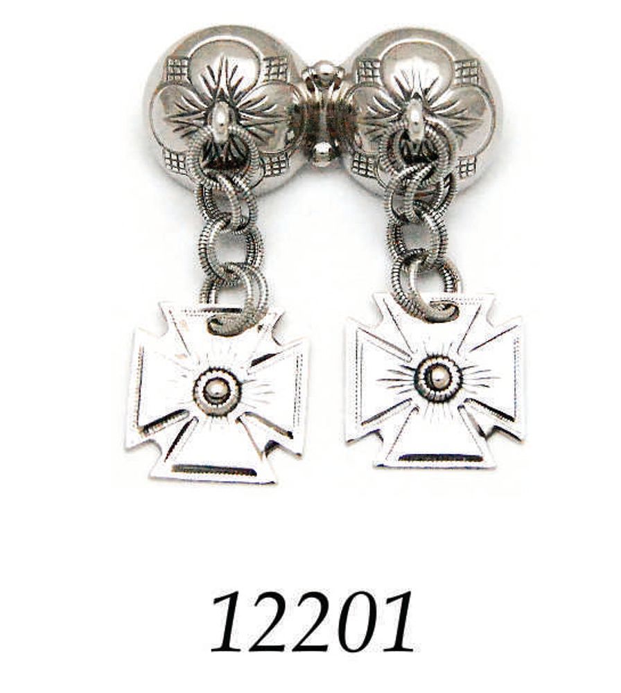 Sølje Halsknapp Dame, herre, barn - Bunadsølv - 12201